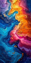 Liquid painting abstract texture