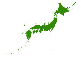 日本列島の地図