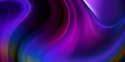 Modern colorful flow poster. Wave Liquid shape in black color background. Art design for your design project