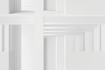 Fototapeta premium White Minimalist Abstract Background created with Generative AI