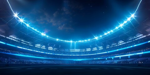Large LED display in sports stadium for live event viewing and advertising. Concept Sports Events, Stadium LED Display, Live Event Viewing, Advertising Opportunities