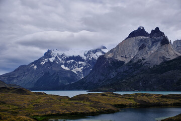 Mountains in Torres del Paine National Park, Patagonia, Chile