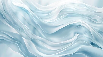 Fototapeta premium Abstract Blue and White Waves