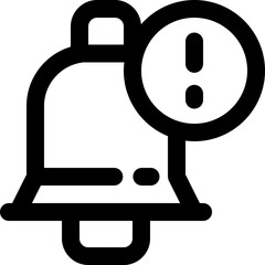 notification icon. vector  line icon for your website, mobile, presentation, and logo design.
