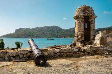 Portobelo, Colón, Panama, fuerte, ruinas, fortificaciones, bateria de santiago, caribe, historia 