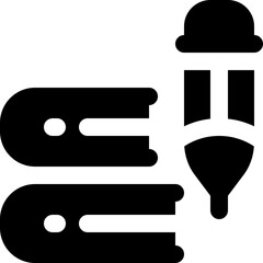 study icon. vector glyph icon for your website, mobile, presentation, and logo design.