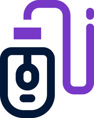 mouse icon. vector dual tone icon for your website, mobile, presentation, and logo design.