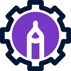 management icon. vector dual tone icon for your website, mobile, presentation, and logo design.