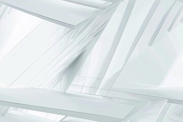 Naklejka premium White Minimalist Abstract Background created with Generative AI