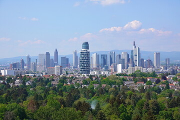 Fototapeta premium Blick vom Goetheturm auf Frankfurt