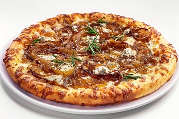Gourmet Gorgonzola and Caramelized Onion Pizza