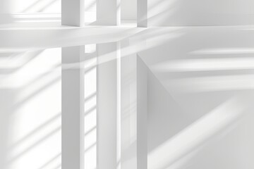 Obraz premium White Minimalist Abstract Background created with Generative AI