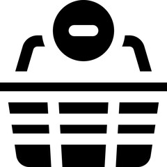 remove from cart icon. vector glyph icon for your website, mobile, presentation, and logo design.