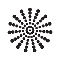 Dotted Monochrome Abstract Dotted