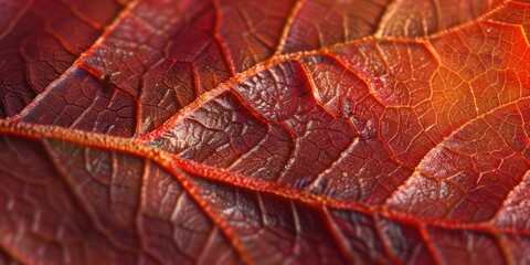 Obraz premium Dry leaf macro brown fall season