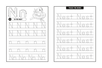 ABC and Alphabet Letter Tracing Preschool Writing Workbook, A-Z Activity Book