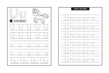 ABC and Alphabet Letter Tracing Preschool Writing Workbook, A-Z Activity Book