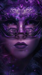 Halloween Midnight Masquerade Background Design