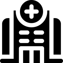 hospital icon. vector glyph icon for your website, mobile, presentation, and logo design.