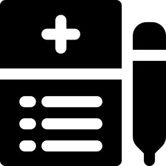 Fototapeta premium notepad icon. vector glyph icon for your website, mobile, presentation, and logo design.