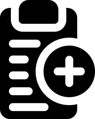 Obraz premium medical report icon. vector glyph icon for your website, mobile, presentation, and logo design.