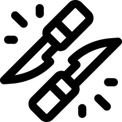 scalpel icon. vector line icon for your website, mobile, presentation, and logo design.