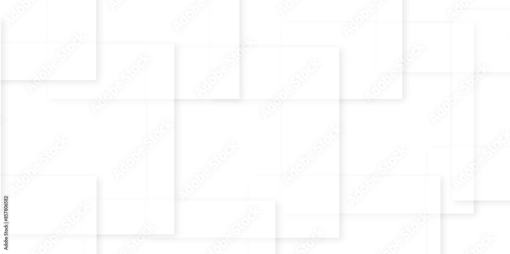 Poster abstract modern white and gray pattern geometric luxury gradient line background random square shape