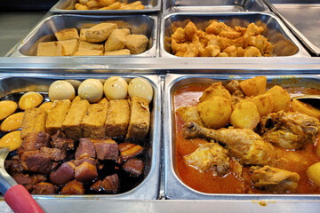 Economy Rice also called cai fan or mixed vegetable rice, it is known as one of the most affordable meals in Malaysian and Singapore.