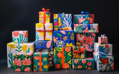 A gift box is a container designed for presenting gifts. It can vary in size, shape, and material, often adorned with decorations like ribbons or wrapping paper. Gift boxes can be simple or ornate, re