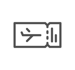 Digital nomad related icon outline and linear vector.
