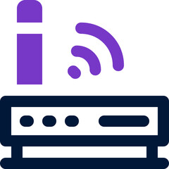 router icon. vector dual tone icon for your website, mobile, presentation, and logo design.