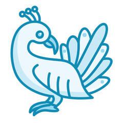 Obraz premium Peacock Icon