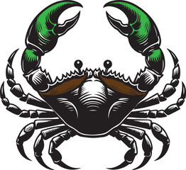 Crab design silhouette vector art work JPEG & EPS file