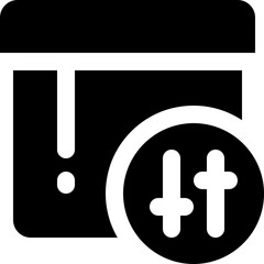 filter product icon. vector glyph icon for your website, mobile, presentation, and logo design.