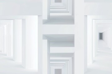 White Minimalist Abstract Background created with Generative AI