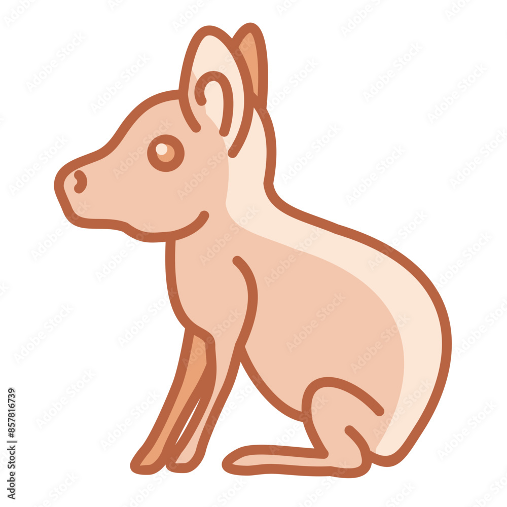 Wall mural Patagonian Mara Icon