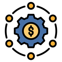 Hedge Fund  Icon Element For Design