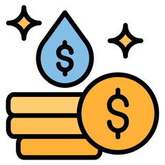 Liquidity  Icon Element For Design