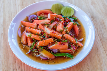 Spicy Seafood Salad, thai food (yum)