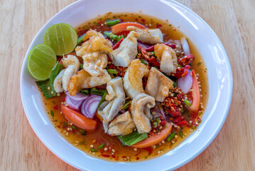 Spicy Seafood Salad, thai food (yum)