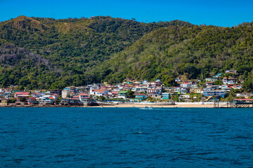Fototapeta premium Panama, Panama city, Taboga island, island, beach ocen, sea, summer, city, blue,