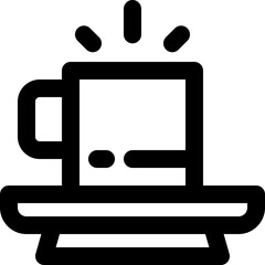 tea mug icon. vector line icon for your website, mobile, presentation, and logo design.