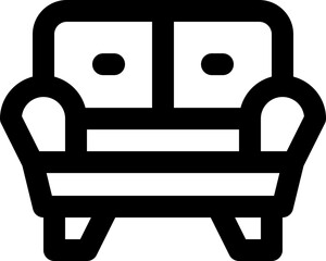 sofa icon. vector line icon for your website, mobile, presentation, and logo design.