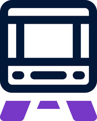 train icon. vector dual tone icon for your website, mobile, presentation, and logo design.