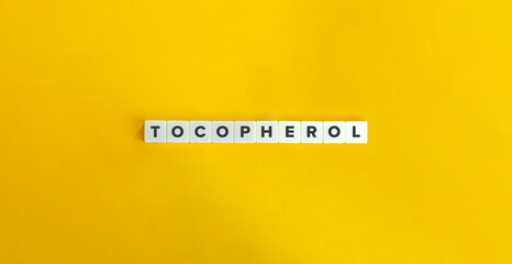 Tocopherol. Vitamin E and Fat-soluble Antioxidant. 