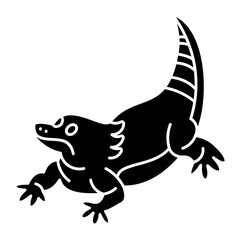 Obraz premium Bearded Dragon Icon