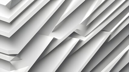 Fototapeta premium White striped pattern background, 3d lines design, abstract minimal white gray background for business presentation.
