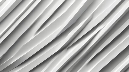 Obraz premium White striped pattern background, 3d lines design, abstract minimal white gray background for business presentation.