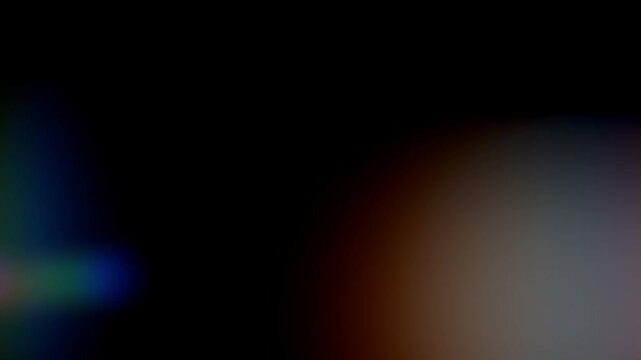 Light leaks footage on black background. Lens flare leak burst overlays. Natural lighting prism effect.