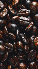 Coffee beans close-up